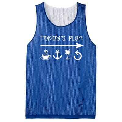 Lake Lovers Coffee Lake Wine Repeat Day Ing On The Lake Funny Gift Mesh Reversible Basketball Jersey Tank