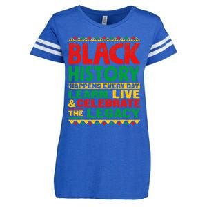 Learn Live Celebrate Legacy Proud Black History Month Gift Enza Ladies Jersey Football T-Shirt