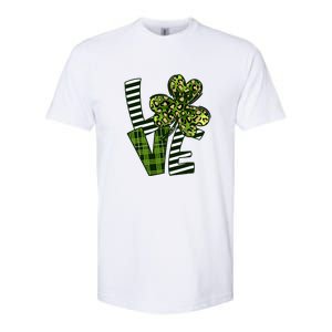 Love Lucky Clover Saint Patricks Day Irish St Patty Shamrock Softstyle CVC T-Shirt