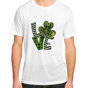 Love Lucky Clover Saint Patricks Day Irish St Patty Shamrock Adult ChromaSoft Performance T-Shirt