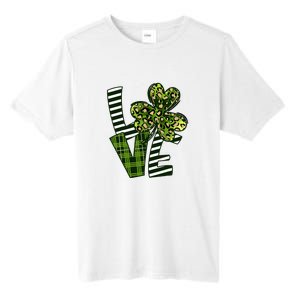 Love Lucky Clover Saint Patricks Day Irish St Patty Shamrock Tall Fusion ChromaSoft Performance T-Shirt