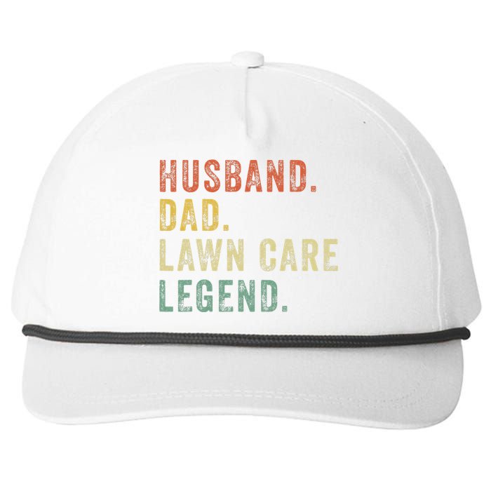 LawnMowing Lawn Care Mower Gardening Gift Funny Dad Snapback Five-Panel Rope Hat