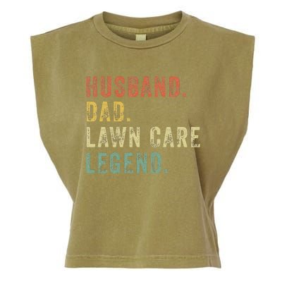 LawnMowing Lawn Care Mower Gardening Gift Funny Dad Garment-Dyed Women's Muscle Tee