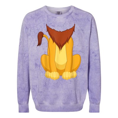 Lion Lion Costume Colorblast Crewneck Sweatshirt