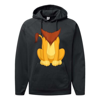 Lion Lion Costume Performance Fleece Hoodie