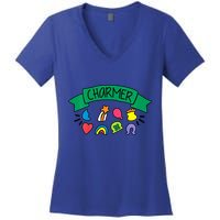Lucky Luck Charm Charmer St PatrickS Day Gift Women's V-Neck T-Shirt