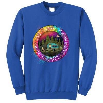 Live Love Camp Life Camping Trip Camping Outfit Happy Camper Gift Sweatshirt