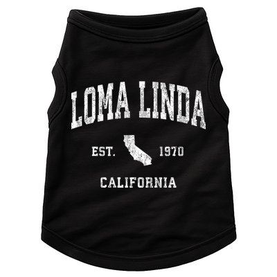 Loma Linda California Ca Vintage Athletic Sports Doggie Tank