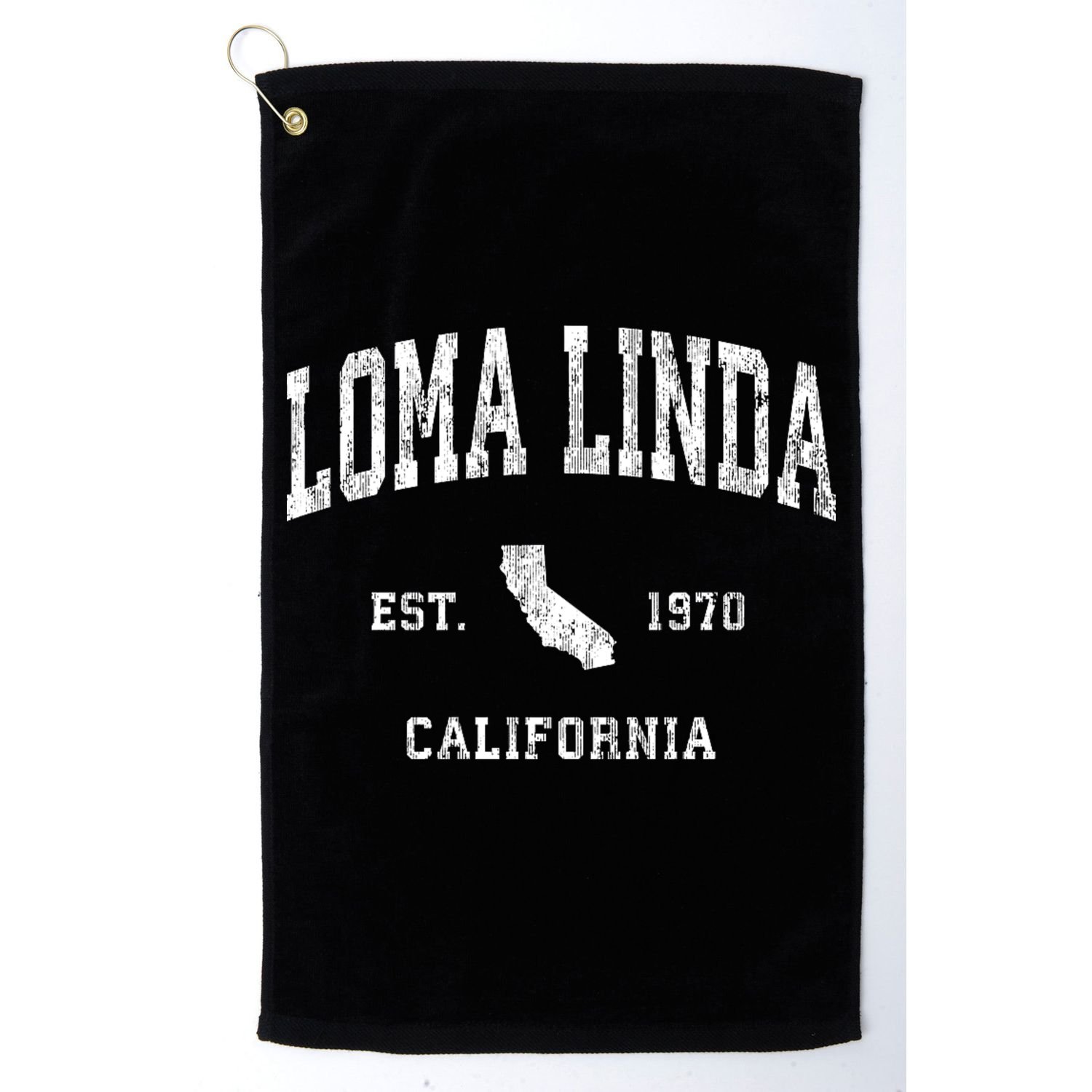 Loma Linda California Ca Vintage Athletic Sports Golf Towel