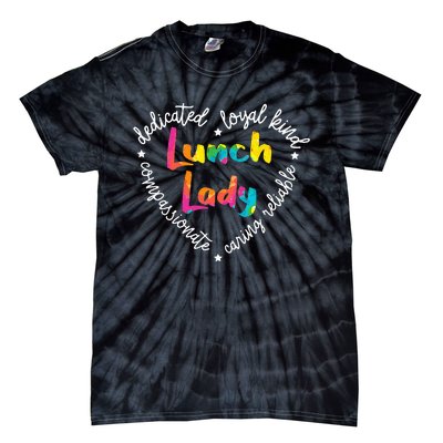 Lunch Lady Cafeteria Worker Dinner Lady Cook Job Profession Tie-Dye T-Shirt