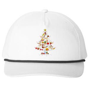 Lunch Lady Christmas Tree Merry Christmas Cafeteria Crew Snapback Five-Panel Rope Hat