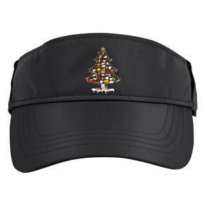 Lunch Lady Christmas Tree Merry Christmas Cafeteria Crew Adult Drive Performance Visor