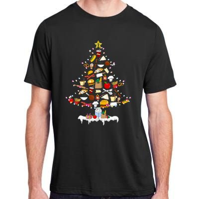 Lunch Lady Christmas Tree Merry Christmas Cafeteria Crew Adult ChromaSoft Performance T-Shirt