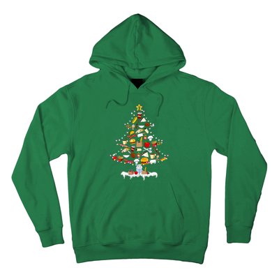 Lunch Lady Christmas Tree Merry Christmas Cafeteria Crew Hoodie