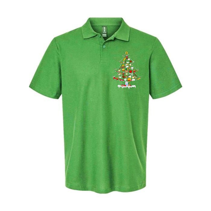 Lunch Lady Christmas Tree Merry Christmas Cafeteria Crew Softstyle Adult Sport Polo