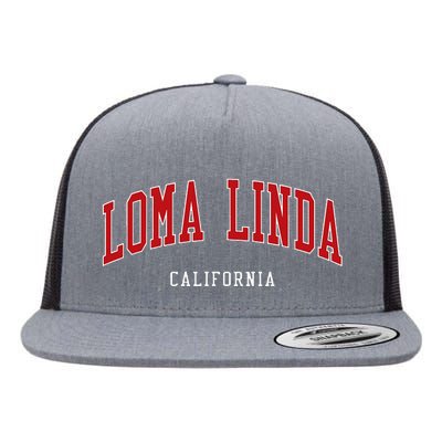 Loma Linda California College University Style Flat Bill Trucker Hat