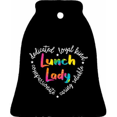 Lunch Lady Cafeteria Worker Dinner Lady Cook Job Profession Ceramic Bell Ornament