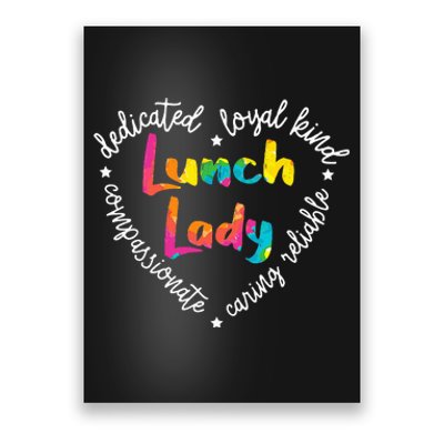 Lunch Lady Cafeteria Worker Dinner Lady Cook Job Profession Poster