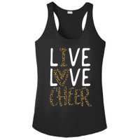 Live Love Cheer Girl Cheerleading Cheerleader Ladies PosiCharge Competitor Racerback Tank