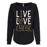 Live Love Cheer Girl Cheerleading Cheerleader Womens California Wash Sweatshirt