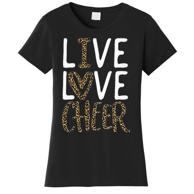 Live Love Cheer Girl Cheerleading Cheerleader Women's T-Shirt