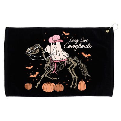 Long Live Cowghouls Halloween Ghost Cowboy Skeleton Horse Grommeted Golf Towel