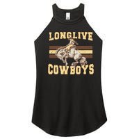 Long Live Cowboys Western Women’s Perfect Tri Rocker Tank