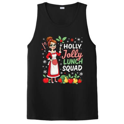 Lunch Lady Christmas Woman Funny Jolly Lunch Squad Funny PosiCharge Competitor Tank