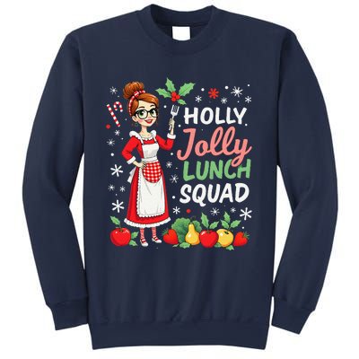 Lunch Lady Christmas Woman Funny Jolly Lunch Squad Funny Sweatshirt