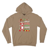 Lunch Lady Christmas Woman Funny Jolly Lunch Squad Funny Hoodie