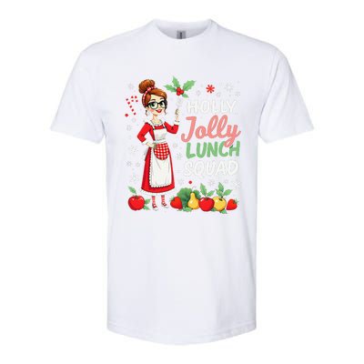 Lunch Lady Christmas Woman Funny Jolly Lunch Squad Funny Softstyle CVC T-Shirt