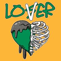 Loser Lover Dripping Heart Pine Green 3s Pom Pom 12in Knit Beanie