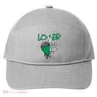 Loser Lover Dripping Heart Pine Green 3s 7-Panel Snapback Hat