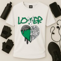 Loser Lover Dripping Heart Pine Green 3s Performance Shirt