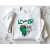 Loser Lover Dripping Heart Pine Green 3s Sweatshirt