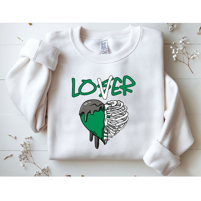 Loser Lover Dripping Heart Pine Green 3s Sweatshirt