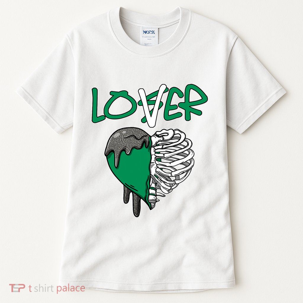 Loser Lover Dripping Heart Pine Green 3s Tall T-Shirt