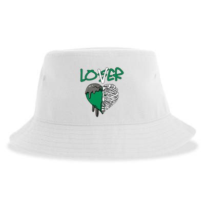 Loser Lover Dripping Heart Pine Green 3s Sustainable Bucket Hat