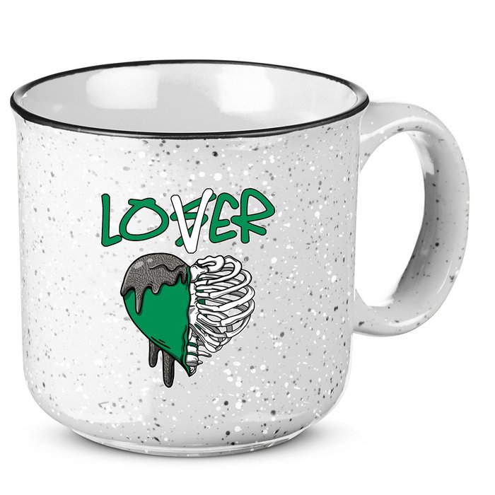 Loser Lover Dripping Heart Pine Green 3s 15oz Campfire Ceramic Mug