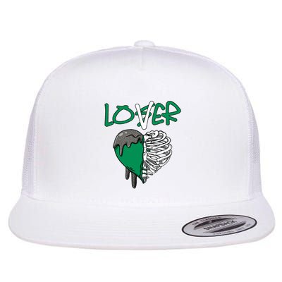 Loser Lover Dripping Heart Pine Green 3s Flatbill Hat