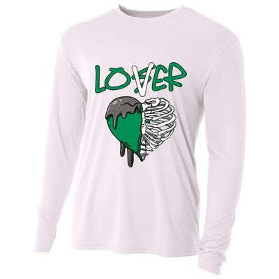 Loser Lover Dripping Heart Pine Green 3s Cooling Performance Long Sleeve Crew