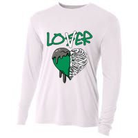 Loser Lover Dripping Heart Pine Green 3s Cooling Performance Long Sleeve Crew