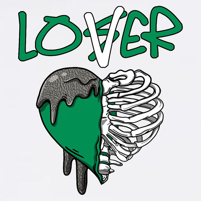 Loser Lover Dripping Heart Pine Green 3s Cooling Performance Long Sleeve Crew