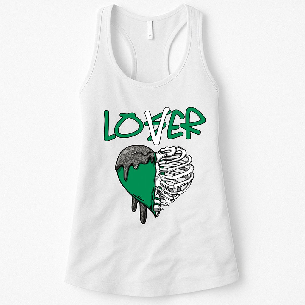Loser Lover Dripping Heart Pine Green 3s Womens Tank Top
