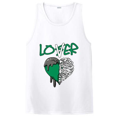 Loser Lover Dripping Heart Pine Green 3s PosiCharge Competitor Tank