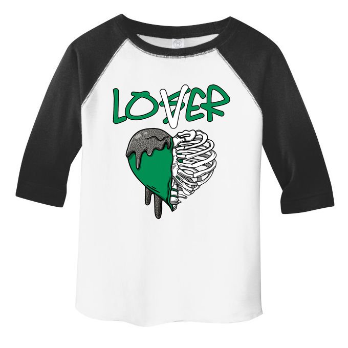 Loser Lover Dripping Heart Pine Green 3s Toddler Fine Jersey T-Shirt