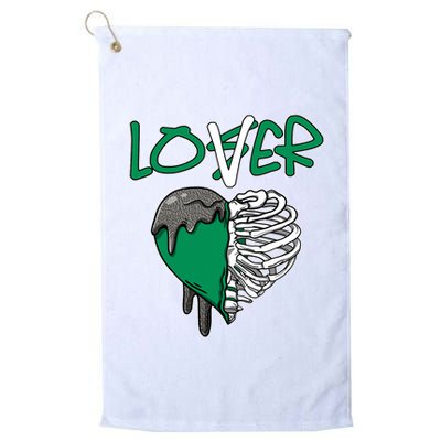 Loser Lover Dripping Heart Pine Green 3s Golf Towel