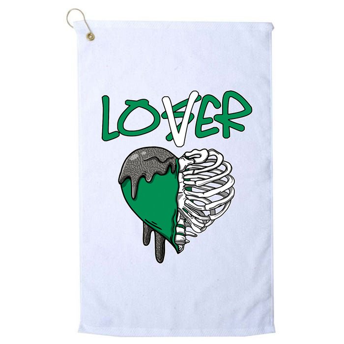 Loser Lover Dripping Heart Pine Green 3s Golf Towel