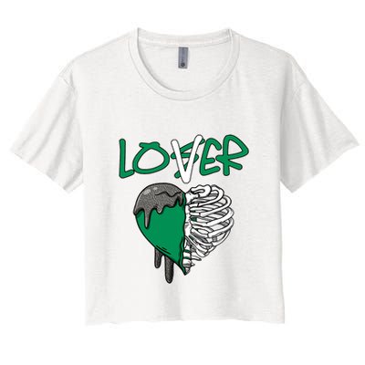 Loser Lover Dripping Heart Pine Green 3s Crop Top