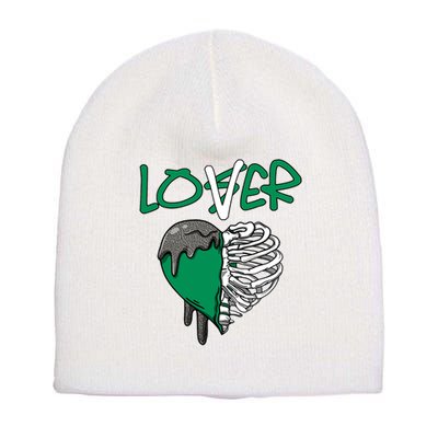 Loser Lover Dripping Heart Pine Green 3s Short Acrylic Beanie